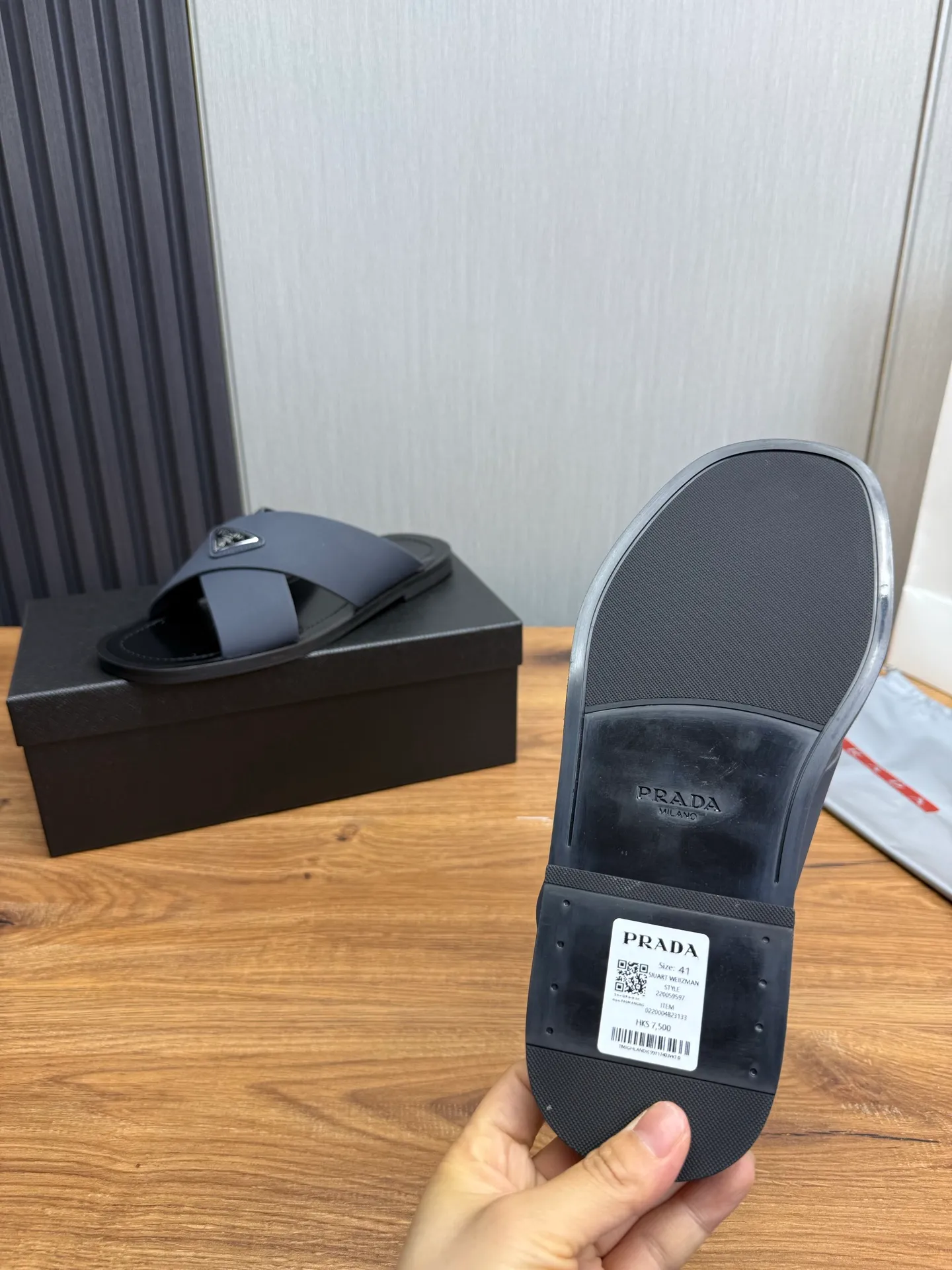 Factory price 340💰 ＰＲＡＤＡPrada - popular men's slippers hot sale 🔥 🩴Official website one to one production 38-45 sizes 45 46 🉑️Customized!